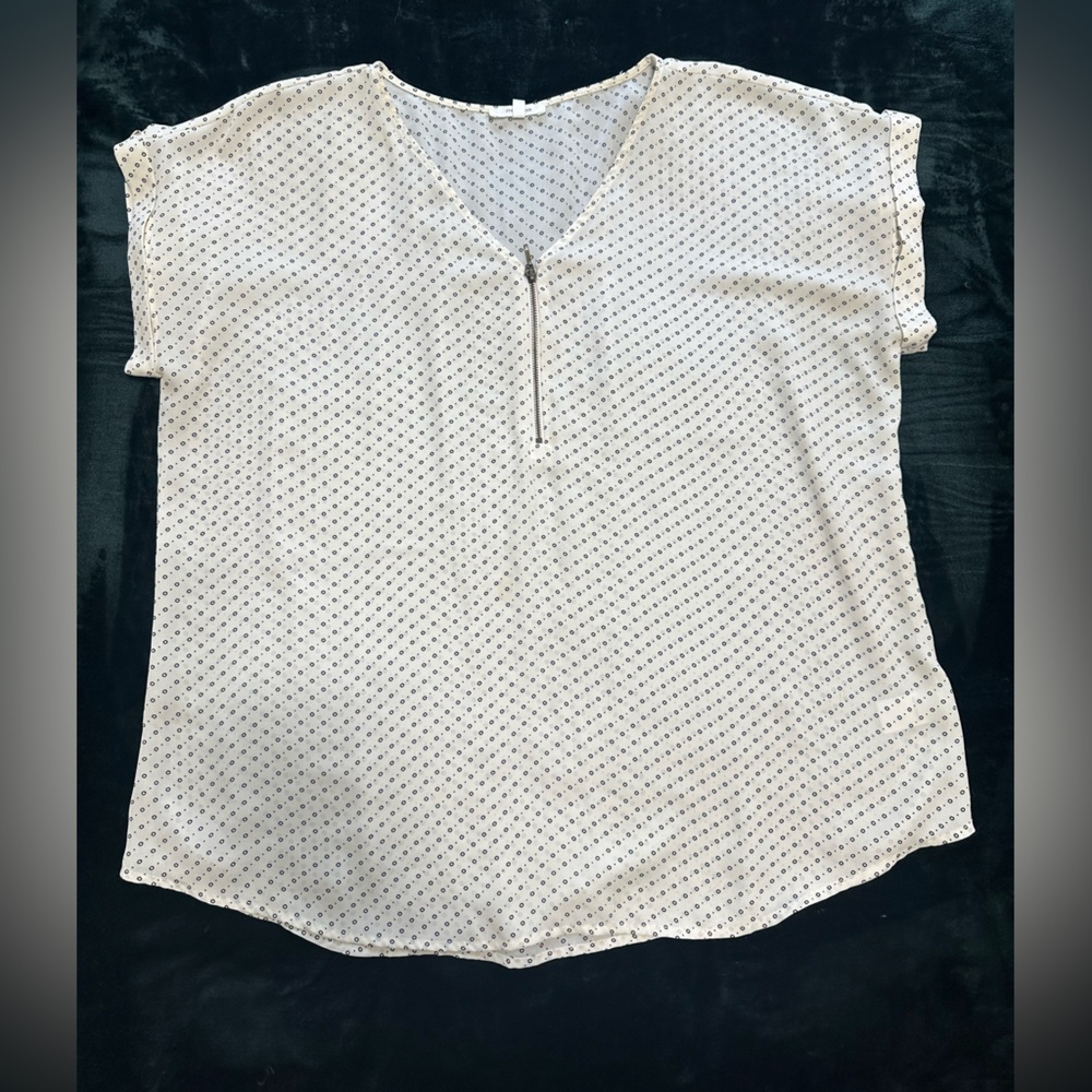 White Polka Dot Blouse